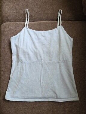 Vintage Y2k J. Jill Light Blue Adjustable-Strap Camisole